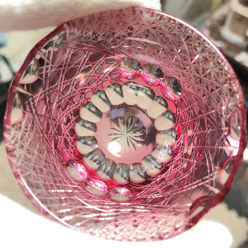 ぐいのみ・最高峰 日本工芸会所属斉藤光作 切子グラス/日本酒/ぐいのみ