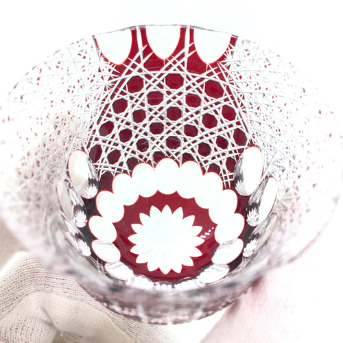ぐいのみ・最高峰 日本工芸会所属斉藤光作 切子グラス/日本酒/ぐいのみ