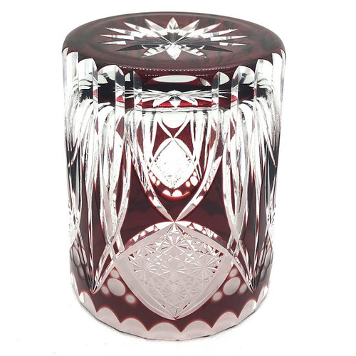 祝杯ロックグラス 日本工芸会所属斉藤光作 切子グラス/コップ/食器