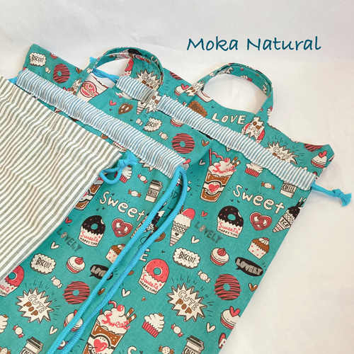 2023福袋 限定 80年代アンティーク ターコイズブルー♡スイーツ入園