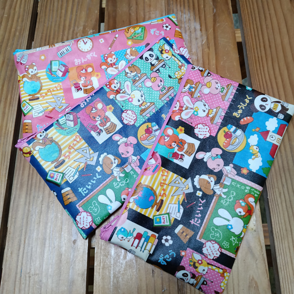 ラミネート はいから横丁♥昭和レトロ ファスナーポーチ はいから横丁  