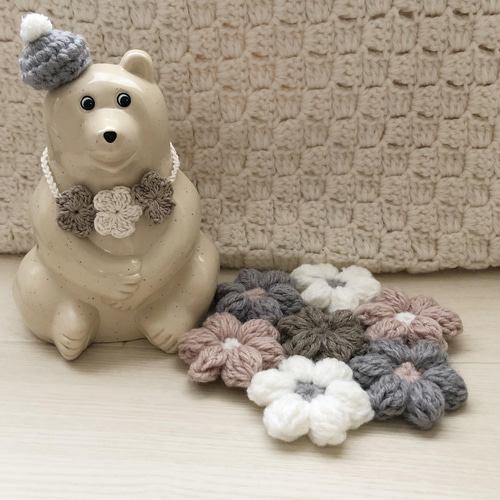 しろくま貯金箱　一輪花　3点セット 再販8♡【3点セット】しろくま貯金箱 小物セット その他インテリア雑貨