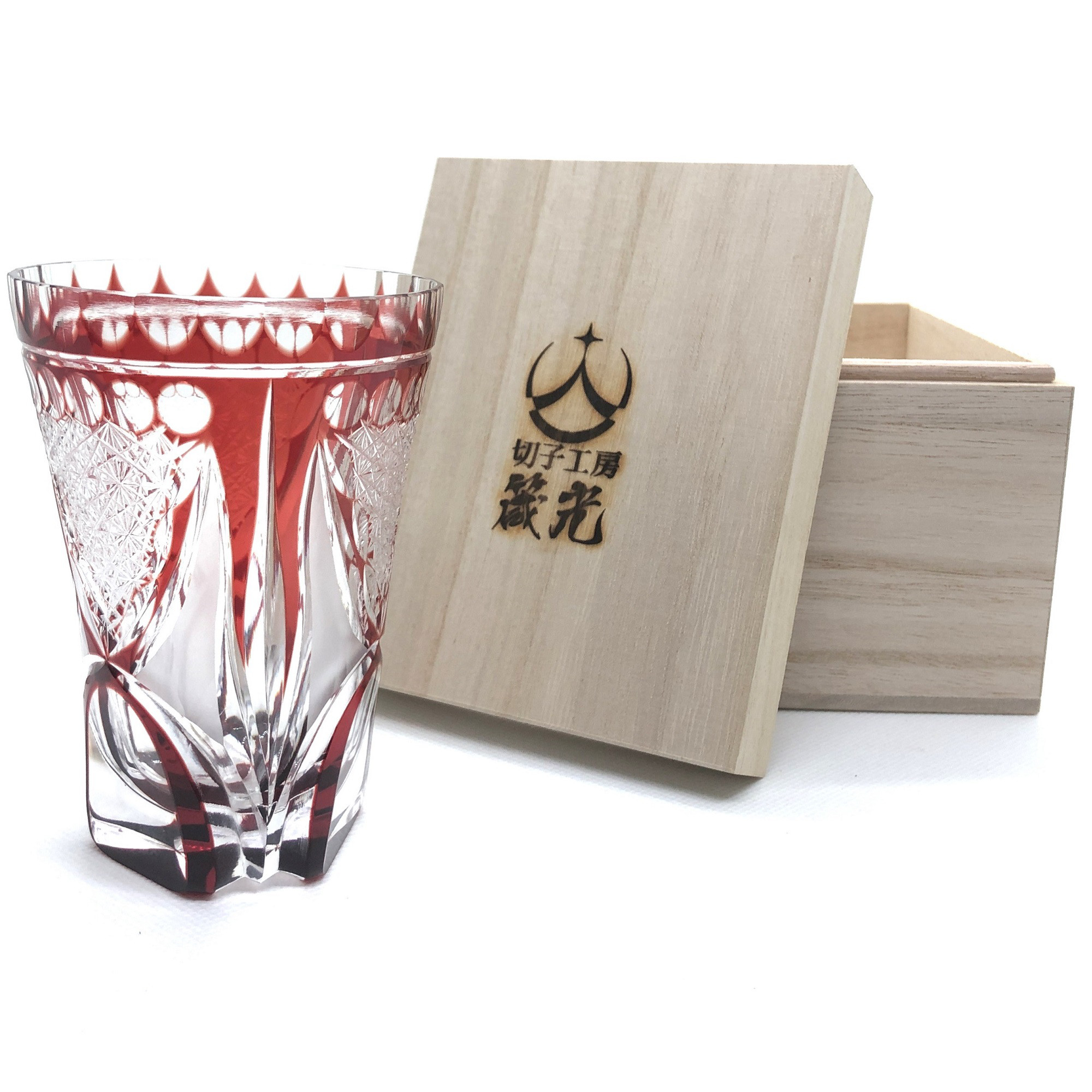 日本工芸会所属斉藤光作　チチェイタンブラー　切子グラス/コップ/食器/切子作家/切子職人/デザイン性/プレゼント