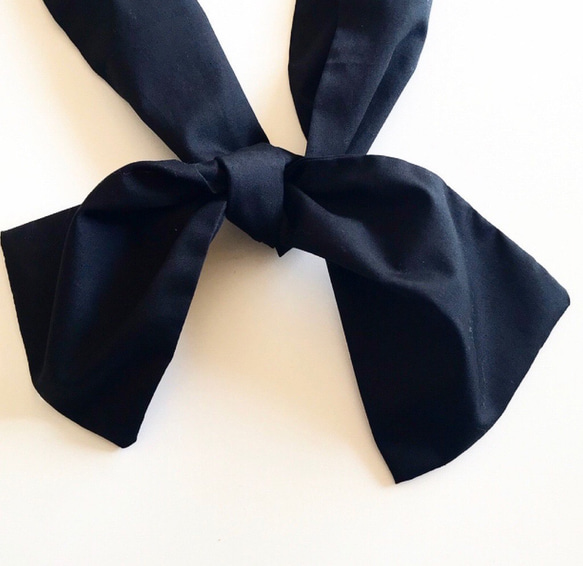 【受注生産】 3way eco fur ribbon tote bag（グレージュ×ブラック） 5枚目の画像