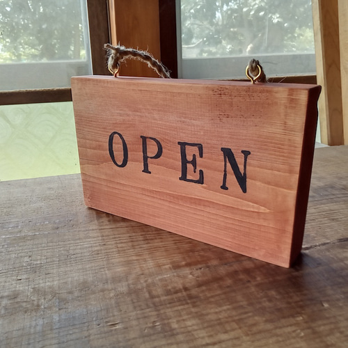 木製看板ハンドメイド送料無料 Amazon | 看板 案内プレート看板【営業中/準備中】居酒屋飾り