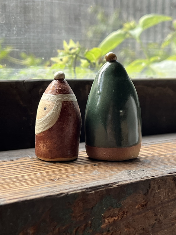 樹和聖誕老人 KA-184-1 Ceramic /Santa Christmas/Christmas Birthday 第4張的照片