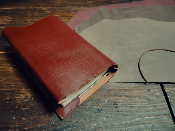 レザー ブックカバー ハードカバーサイズ ブックカバー 西あまね革製品