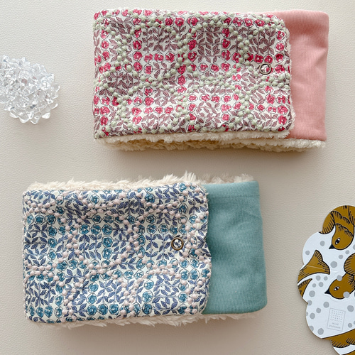 ミナペルホネン　キッズ　ハンドメイド　ネックウォーマー ミナペルホネン キッズ ハンドメイド ネックウォーマー ミナペルホネン