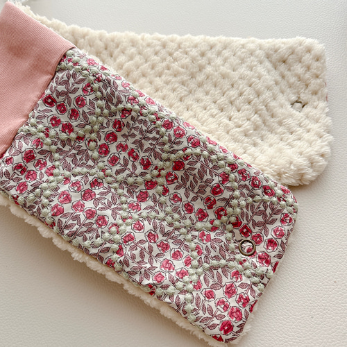 ミナペルホネン コドモのネックウォーマー タンバリン×スリーピング