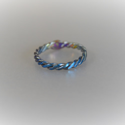 titanium ring・knot・B・チタンリング8.5号 3枚目の画像