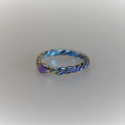 titanium ring・knot・B・チタンリング8.5号 2枚目の画像