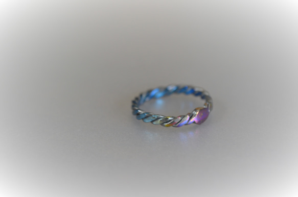 titanium ring・knot・B・チタンリング8.5号 4枚目の画像