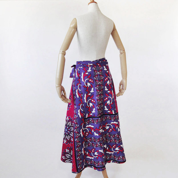 カンガの巻きスカート｜アフリカ布スカート ロングスカート アフリカンプリント ファッション ロングスカート（マキシ丈） H1341891209(10270円)