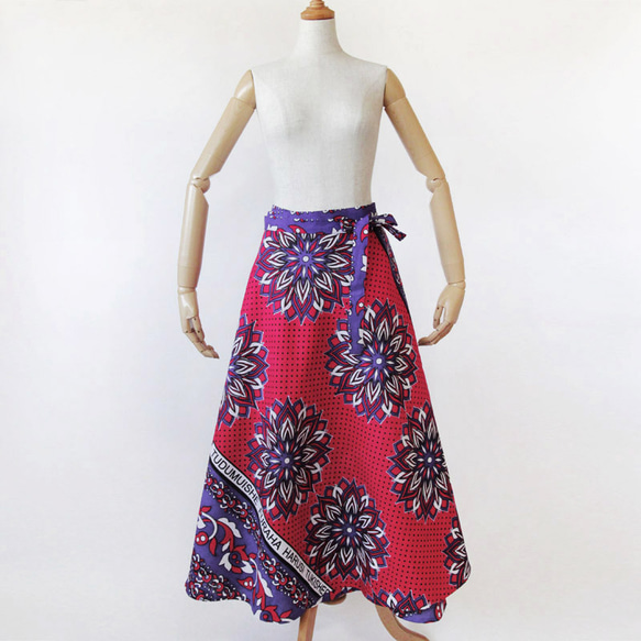 カンガの巻きスカート｜アフリカ布スカート ロングスカート アフリカンプリント ファッション ロングスカート（マキシ丈） H1341891209(10270円)