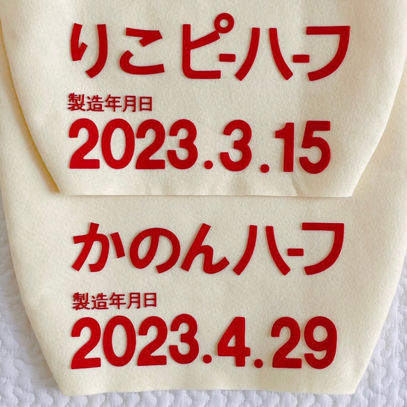 【リニューアル】人気No.1｜製造年月日付き◎ハーフバースデー　マヨネーズ衣装　ボトル型コスチューム　ベビーコスチューム 2枚目の画像