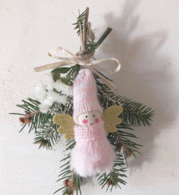 再販！★クリスマス ★雪の妖精　ガーランド ナチュラルガーランド　フレッシュグリーン　 7枚目の画像