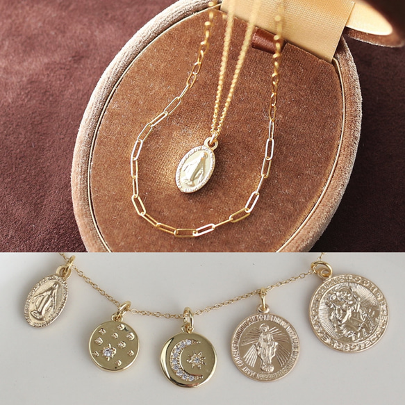 Ettika◆Medallions of Mine レイヤー コイン ネックレス セット Ettika◇Medallions of Mine レイヤー コイン ネックレス セット