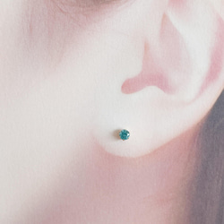 ribero/ K18 blue  zircon   pierce 10枚目の画像