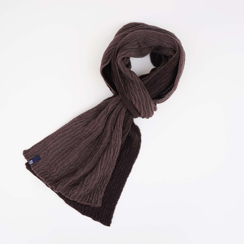 ﾉｸﾞﾁﾆｯﾄ【4色 】ちぢれ織りみたいなカシミアブレンドのマフラー