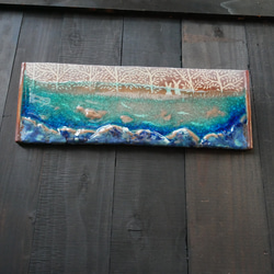 小川とうさぎ　陶板レリーフ 4枚目の画像