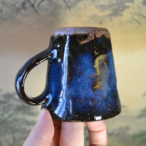 萩焼コーヒーカップ2 Amazon.co.jp: お萩焼 珈琲カップ＆ソーサー2客セット : ホーム