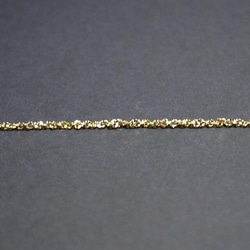 [概要折扣對象商品] [5M] 寬度約 1.5mm Glitter twist 金黃銅鏈 NF/UCG60 第2張的照片