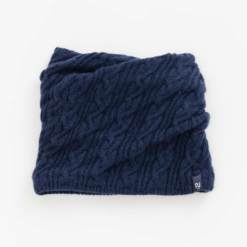 NOGUCHI KNIT 【２WAY】ねじりネックウォーマー　ニット帽 2WAY】ねじりネックウォーマー【アンゴラ混】