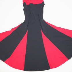 フラメンコ用スカートA（赤と黒） 7枚目の画像