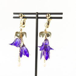 R01】リンドウのイヤーアクセサリー イヤリング・ノンホールピアス