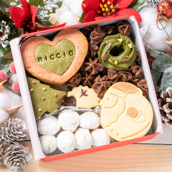 《早期予約割引・日時指定可・数量限定》クリスマスクッキー缶⁂発酵バターと米油使用⁂ 1枚目の画像