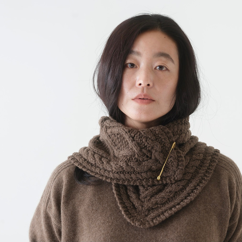 【受注生産】CA＆Co. 手編み　ヤクのプチマフラー