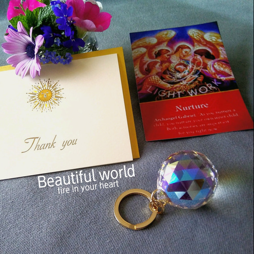 オーロラキーホルダーSWAROVSKI CRYSTALサンキャッチャー(受注 オーロラキーホルダーSWAROVSKI CRYSTALサンキャッチャー(受注