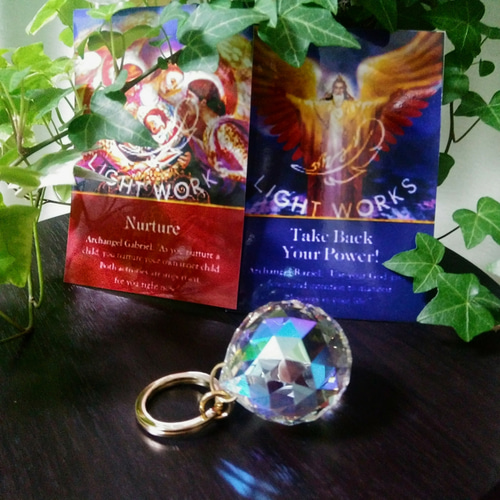 オーロラキーホルダーSWAROVSKI CRYSTALサンキャッチャー(受注製作