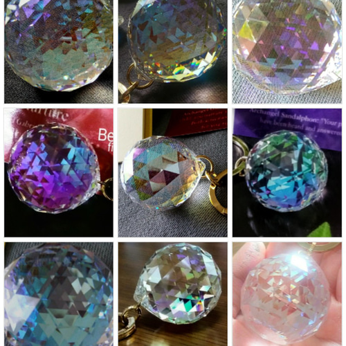 オーロラキーホルダーSWAROVSKI CRYSTALサンキャッチャー(受注