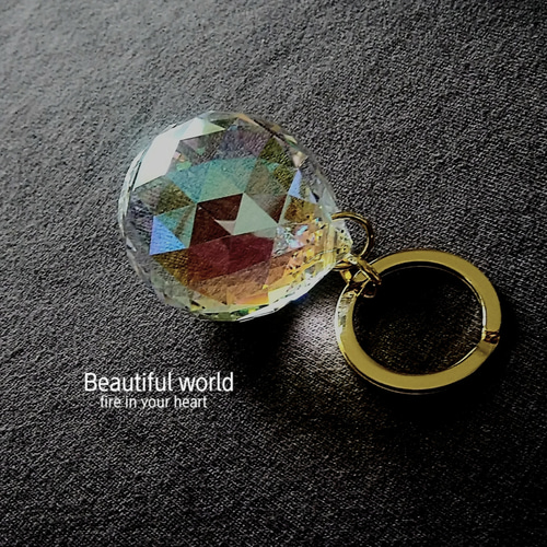 オーロラキーホルダーSWAROVSKI CRYSTALサンキャッチャー(受注 オーロラキーホルダーSWAROVSKI CRYSTALサンキャッチャー(受注