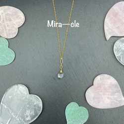 14kgf★天然石【水晶】ネックレスチャーム ～Mira-cle～ 4枚目の画像