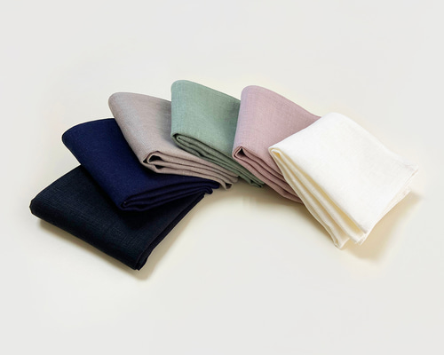 数量限定】ハンカチ_リネン100%_選べるサイズ［SS］［S］［M］［L