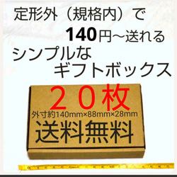 定形外郵便用小型ダンボール20枚：厚さMAX3cm定形外郵便規格内サイズ