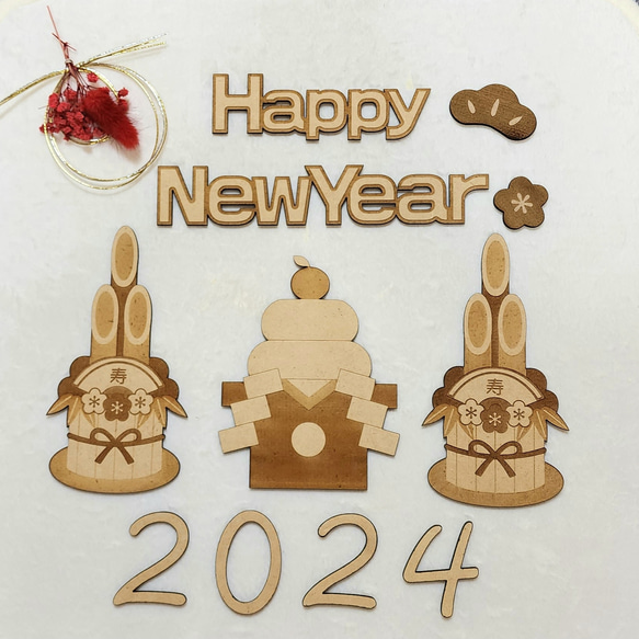 超早割2025 鏡餅 木製鏡餅 お正月 飾り 鏡もち 門松 年賀状 年賀状