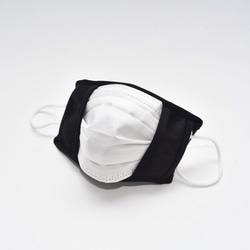 【SALE】スポーツ用マスクに！不織布マスクを快適に！ダブルラッセル地マスクカバー：抗菌処理済み：不織布マスク一枚付き 4枚目の画像