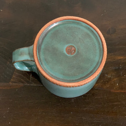 陶器　緑青のマグカップ 7枚目の画像