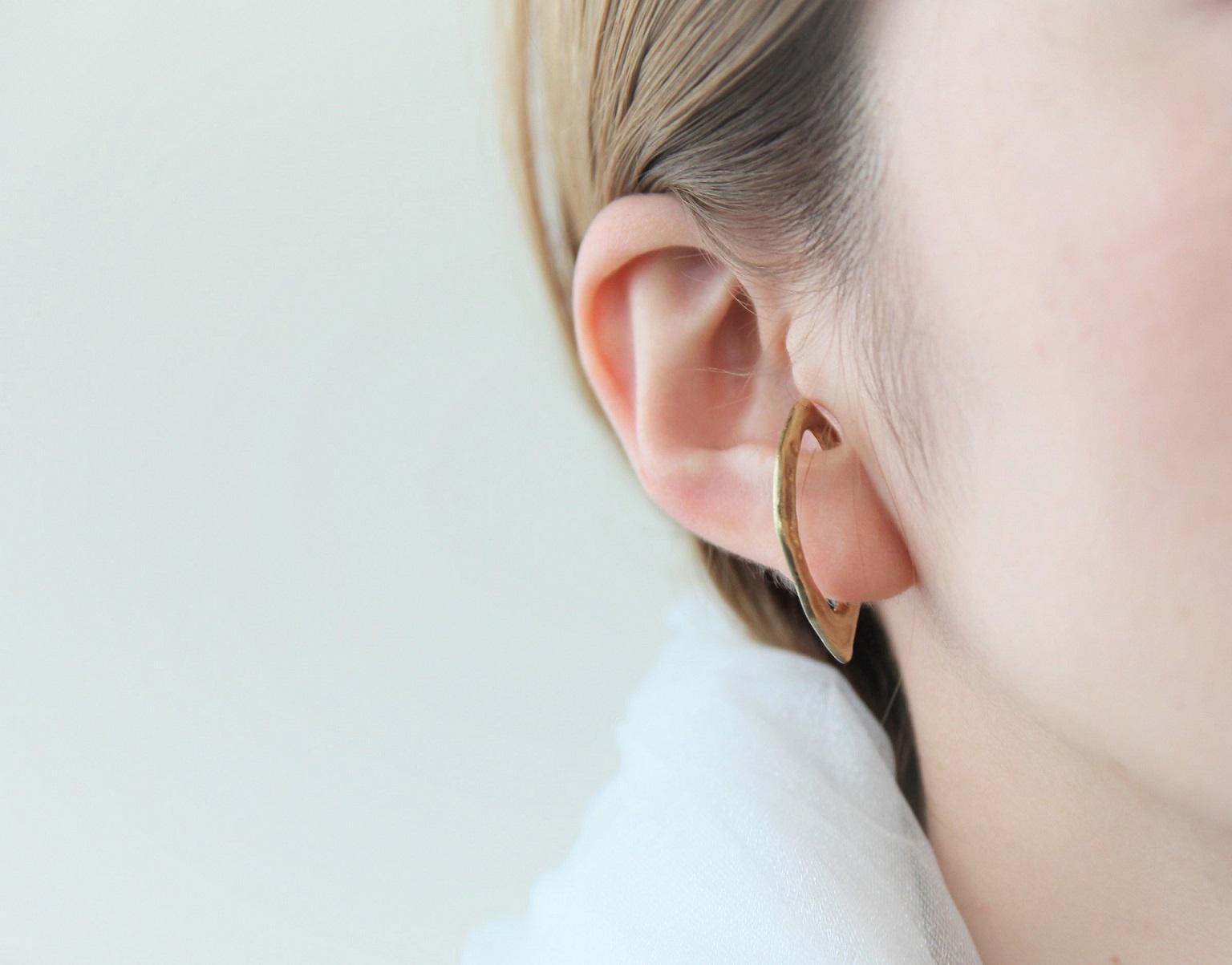 Lemon 滴り イヤーカフ真鍮 片耳用　軽量