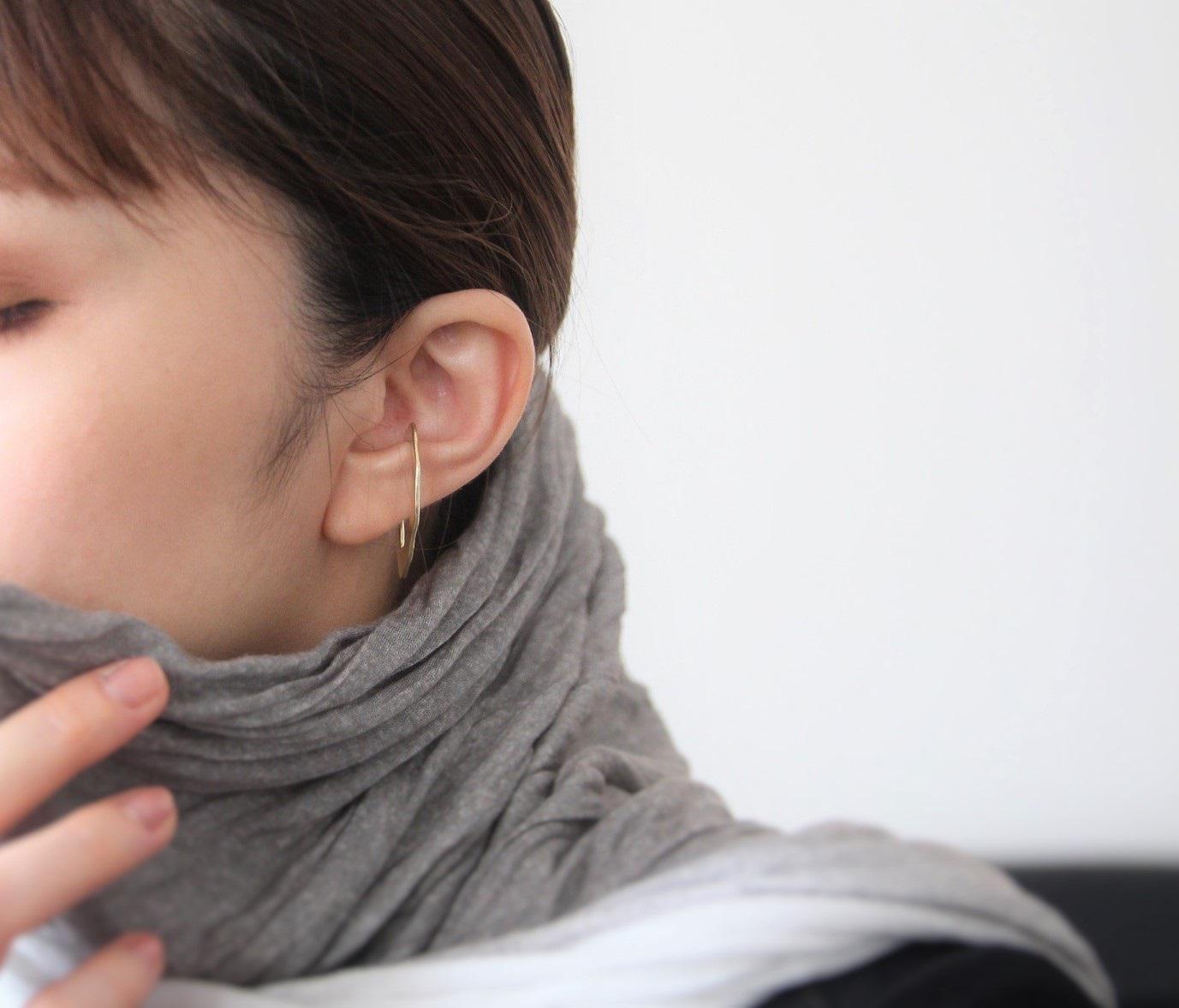 Lemon 滴り イヤーカフ真鍮 片耳用　軽量