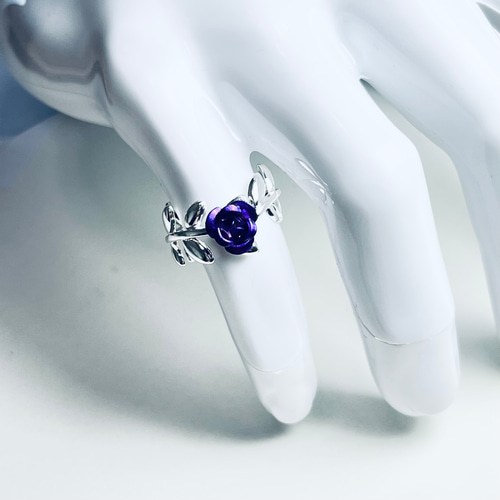 薔薇園のリング - 銀 / シルバー 地雷系 指輪 ゴシック ゴスロリ