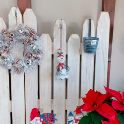ラストSALE！スノーマン♡吊り下げて飾れるクリスマス雑貨！アンティーク感のあるおとぼけフェイス♡ 7枚目の画像