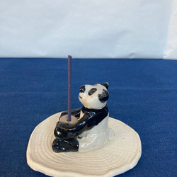 陶製　パンダのお香立て 6枚目の画像