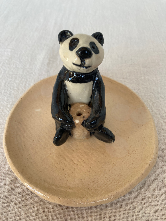 陶製 パンダのお香立て その他インテリア雑貨 ますほ 通販 12880860