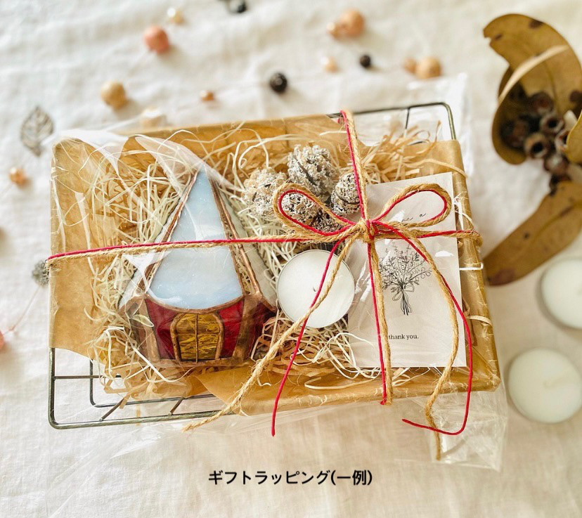 TVCM✩* 北欧の小さなおうち⑅  (ピンクホワイト)  キャンドルホルダー HP-73