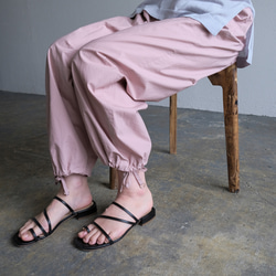 【全色再入荷】木間服装製作 / chinapants 4color / unisex 1size　裾紐付き 6枚目の画像