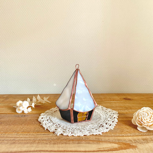 ステンドグラス ミラー絵画♦️ラタンフレーム♦️グリム童話♦️シンデレラ♦️送料込 ステンドグラス ミラー絵画♦️ラタンフレーム♦️グリム童話